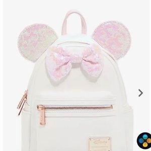 Loungefly Disney Minnie Mouse Iridescent Sequin Mini Backpack
